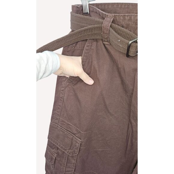 Royal Blue Safari Gear Cargo Pants Mens 36 x 32 Brown Pockets Outdoors Work NEW - Picture 3 of 13